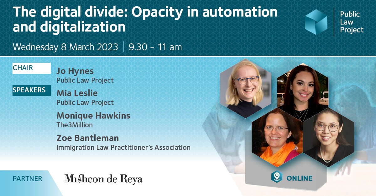 publiclawprojct's tweet photo. 💡 Join 2 masterclasses on #FreedomofInformation & #subjectaccessrequests & investigate the problem of opacity in govt use of #automateddecisionmaking
W/@GeorgeGreenwood, @monlouhawk, @ZoeBantleman, @DuhsEleonor, @jo__hynes, @alexandrasinc10, @MiaAJLeslie
https://t.co/KLeWo98GtK https://t.co/vd1mcuHw5O