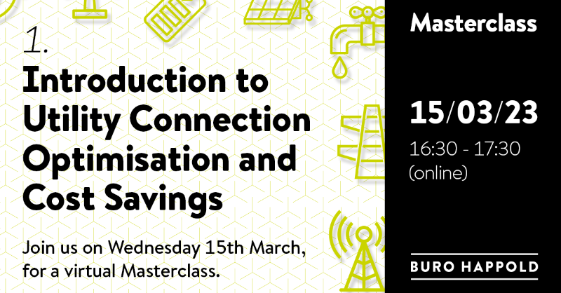 burohappold's tweet photo. Planning your next #development, but dreading the inevitable back-and-forth of getting #utilities connected? Do you see it as a #cost over which you have little or no control? Think again.