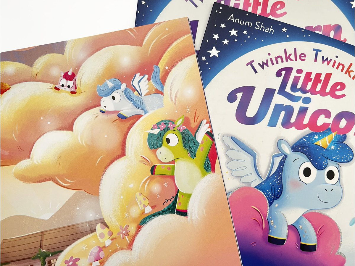 So excited to say that Twinkle Twinkle Little Unicorn publishes today with the wonderful <a href="/FarshoreBooks/">Farshore</a> ✨🦄 Written by #AnumShah and designed by the lovely <a href="/harrididit/">Harriet</a> - I had so much fun working on this one ❤️ #worldbookday #picturebooks