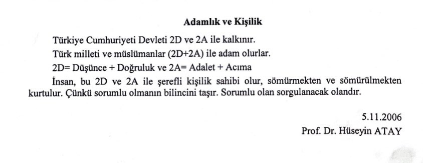 profhuseyinatay's tweet photo. 5.11.2006

ADAMLIK ve KİŞİLİK https://t.co/nS35cCkYgH