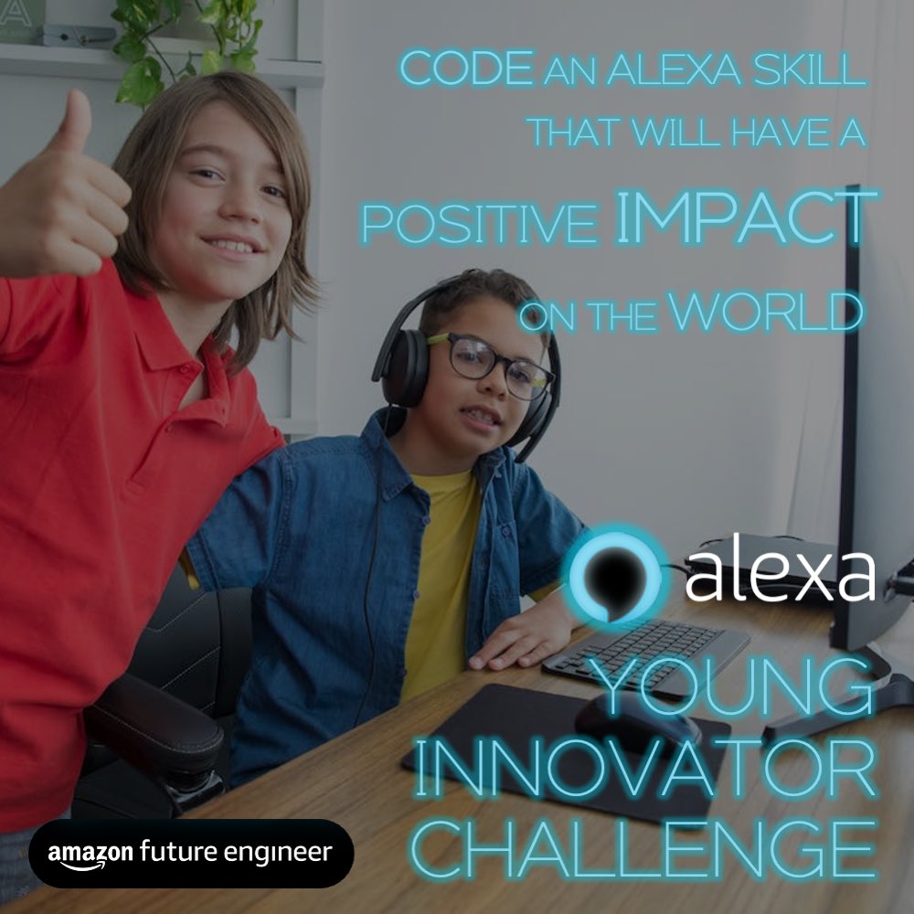 Submit your entries by 23.59 GMT tomorrow & get free resources including lesson plans, activity sheets & a #coding walkthrough 

#engineering #stem #stemkids #100DaysOfCode 

 @keithramsey13 @dailystem @tinmancomms @RealTimeChem @WBDGIndy @Viv_Hype

amazonfutureengineer.co.uk/ayic