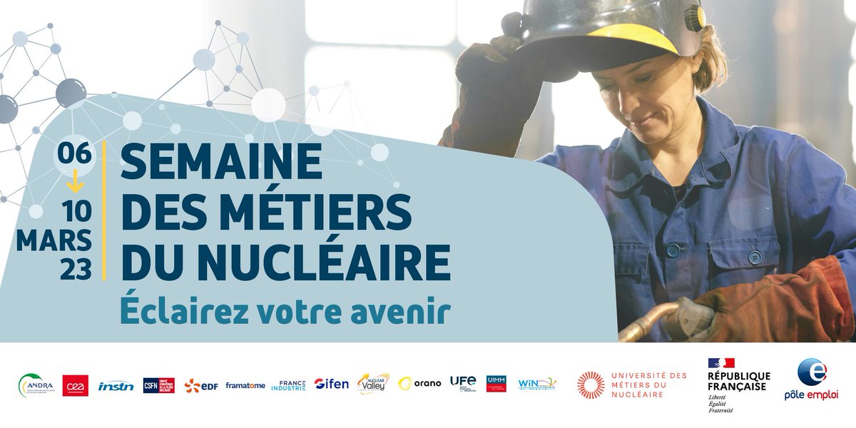 🔴 Lancement de la première Semaine nationale dédiée aux métiers du #nucléaire, organisée par @pole_emploi avec l’Université des Métiers du Nucléaire et ses partenaires 📣

Suivez la conférence de presse à <a href="/Oranogroup/">Orano Group</a> ⤵️ #LT

cc @poleemploi_ara #TousMobilisés #AvecPôleEmploi