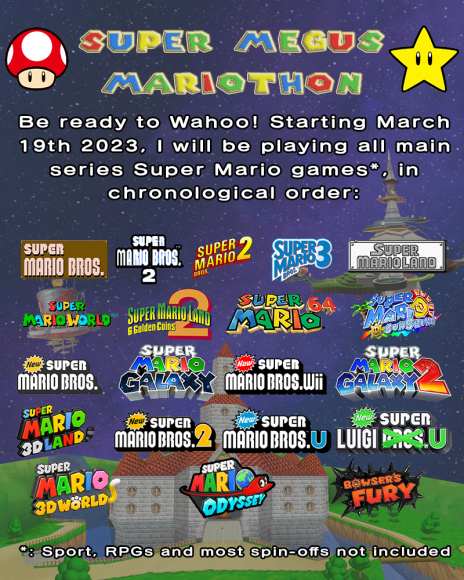 Droulmegus's tweet photo. Super excited to soon replay a lot of these games starting March 19th at 8pm GMT (TBC)! I will even be able to play on some proper hardware. :3

It's been planned for a while but I was missing a few games... Thanks @SteamyStreamers and @SuperBlissedOff for helping getting those! https://t.co/yttYXxmS0y