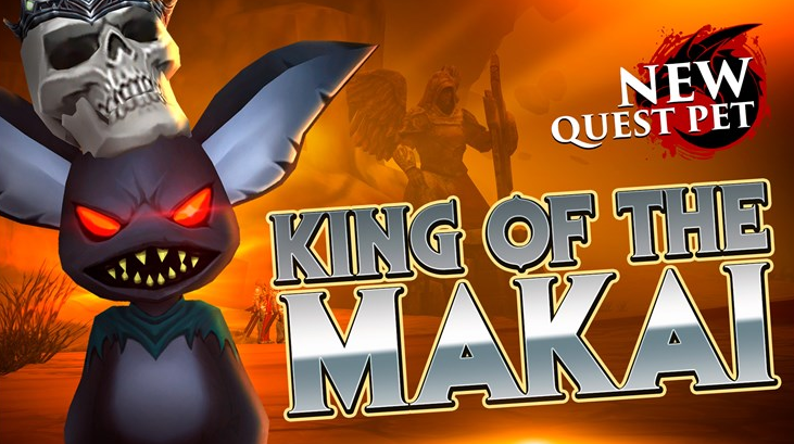 End of new quests KING OF THE MAKAI, travel form, cape, pet OK.
#AQ3D
