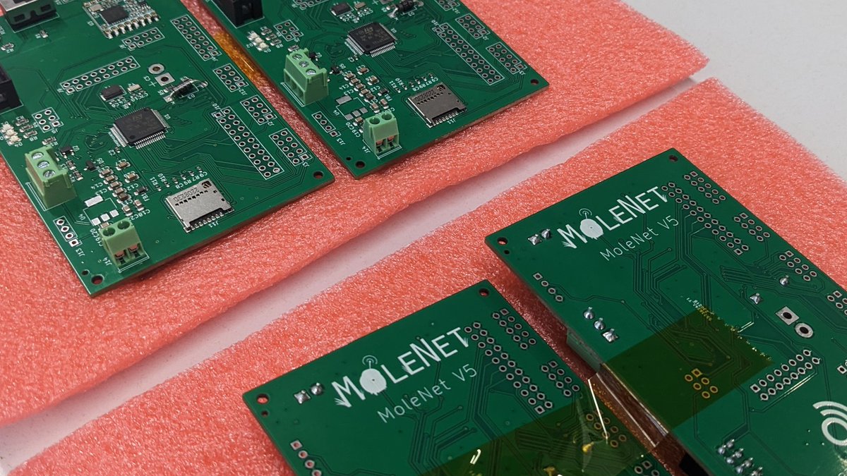 ComNetsBremen's tweet image. Finally, after more than one year of intense work, the new generation of #MoleNet PCBs finally arrived!
Let&apos;s see how good they will work! 😁
➡️ molenet.org