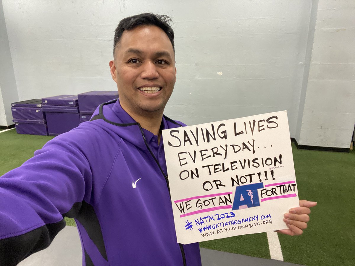 There’s an #athletictrainer for that! #natm2023 Let’s celebrate the contributions of these healthcare providers to our communities. These actions are behind the scenes &amp; do not bring attention to themselves #providinghealthcareeverywhere  #compassionatecareforall #at4all