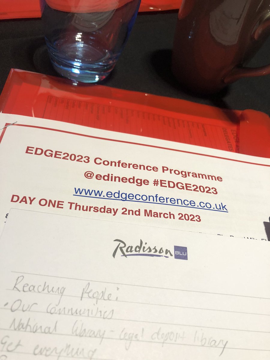 Brilliant morning at #EDGE2023. Lots of innovative thoughts surrounding documentation, digitisation for the future, centralising our services and green libraries. Looking forward to afternoon speakers. #edinburgh #edinburghlibraries #library #libraryservices