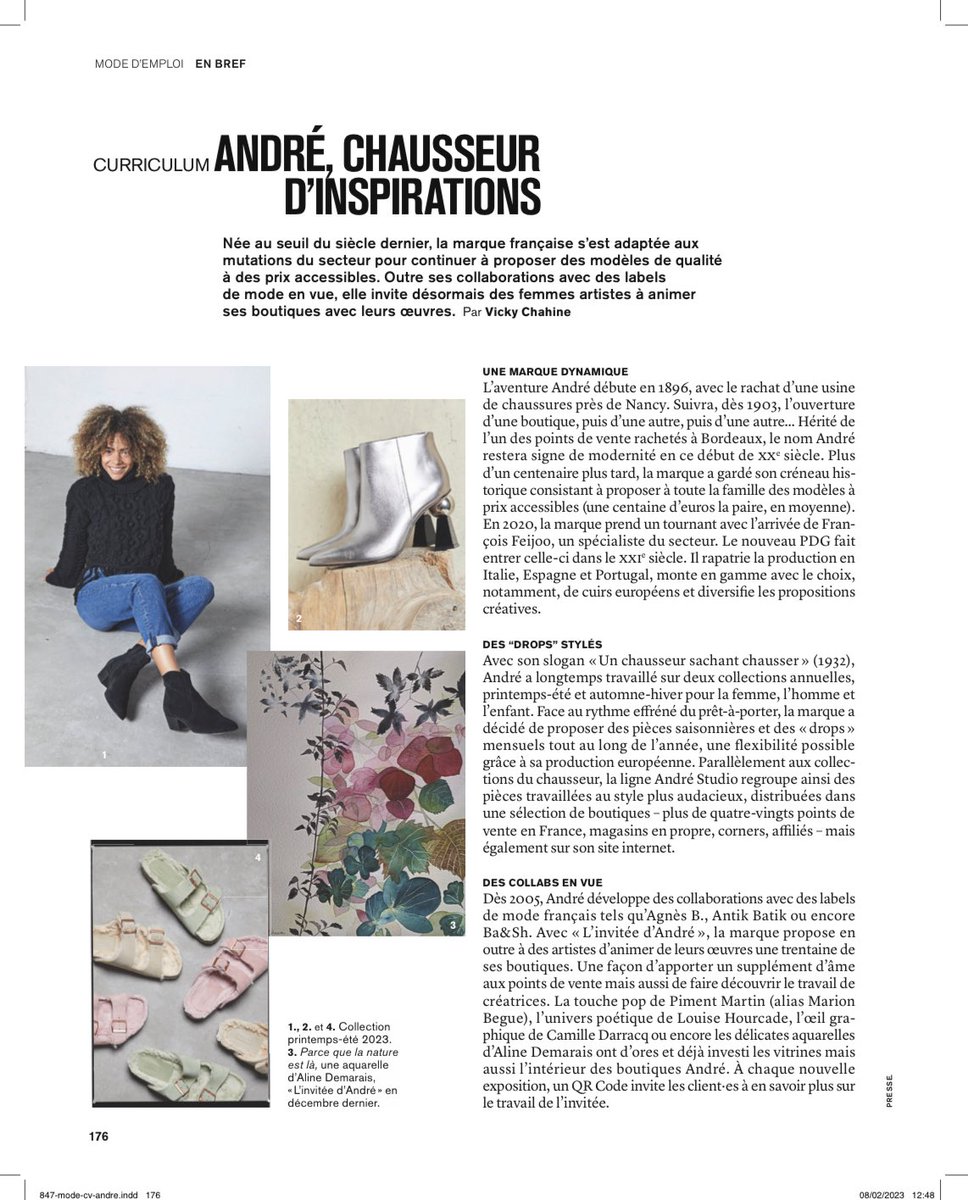Andre, un chausseur d’inspirations selon <a href="/marieclaire/">Marie Claire</a> ✨

#andrechaussure