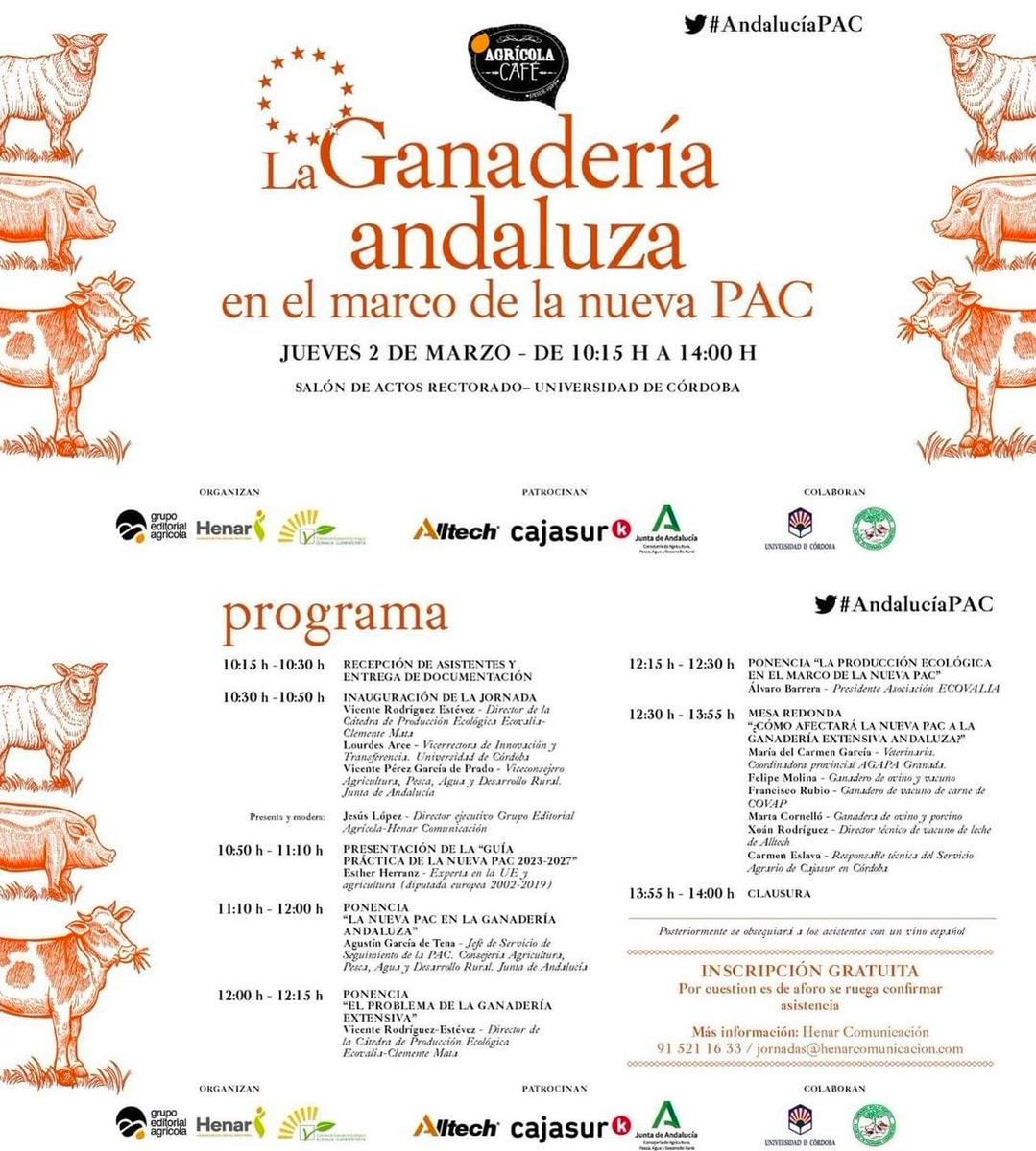 LifeLiveadapt's tweet photo. 📢Estamos en la @Univcordoba!

🐄La Ganadería Andaluza en el marco de la nueva #Pac

#GanaderíaAndaluza

👀Puedes seguirlo en directo aquí: https://t.co/3FVvLwdzRK https://t.co/qvgCSSP1TR