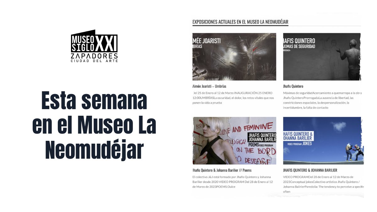 📣 Esta semana en el Museo La Neomudéjar - mailchi.mp/06df274c7483/e…