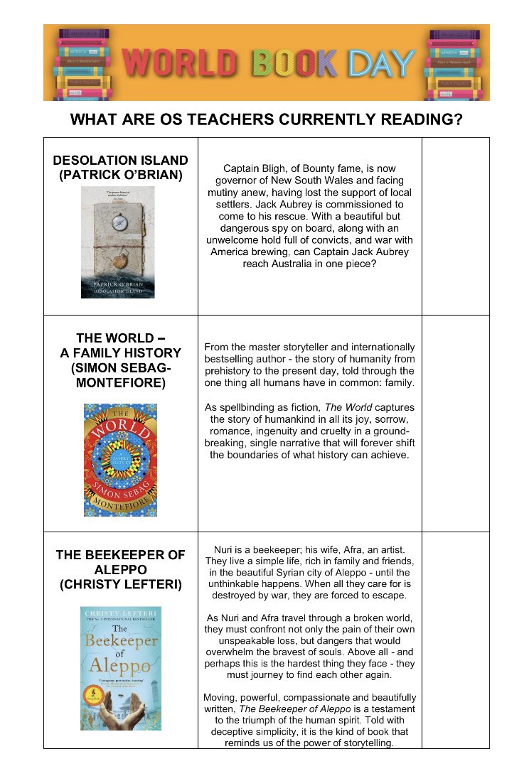 Oratory_English's tweet photo. Our World Book Day challenge for today, “WHAT ARE OS TEACHERS CURRENTLY READING?” Which one do you think is the Head Master? 📚 #OratoryCuriosity https://t.co/nAq74aY2OU