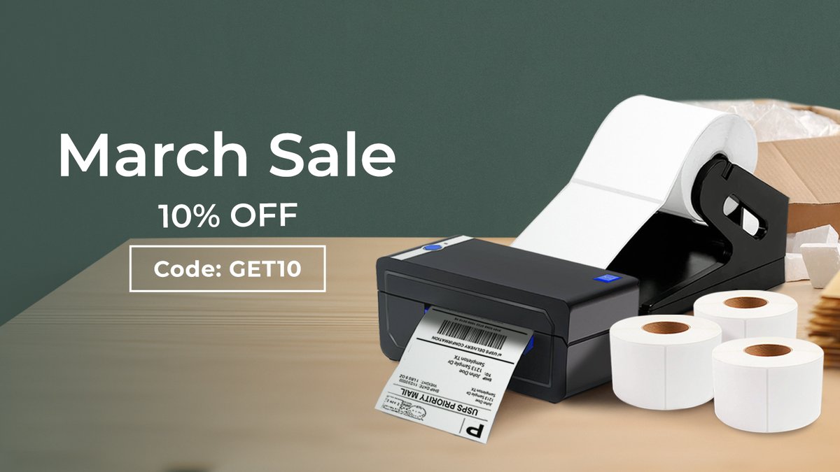 The March sales have arrived! 🔥 Don't hesitate any longer, take advantage of 10% off sitewide and save. 😎

#marchsale #barcodelabel #enkoproducts #officesupplies #clearancesale #promotion #shippinglabel  #brandlabel #productlabel #directthermallabel #officelabel #fanfoldlabel