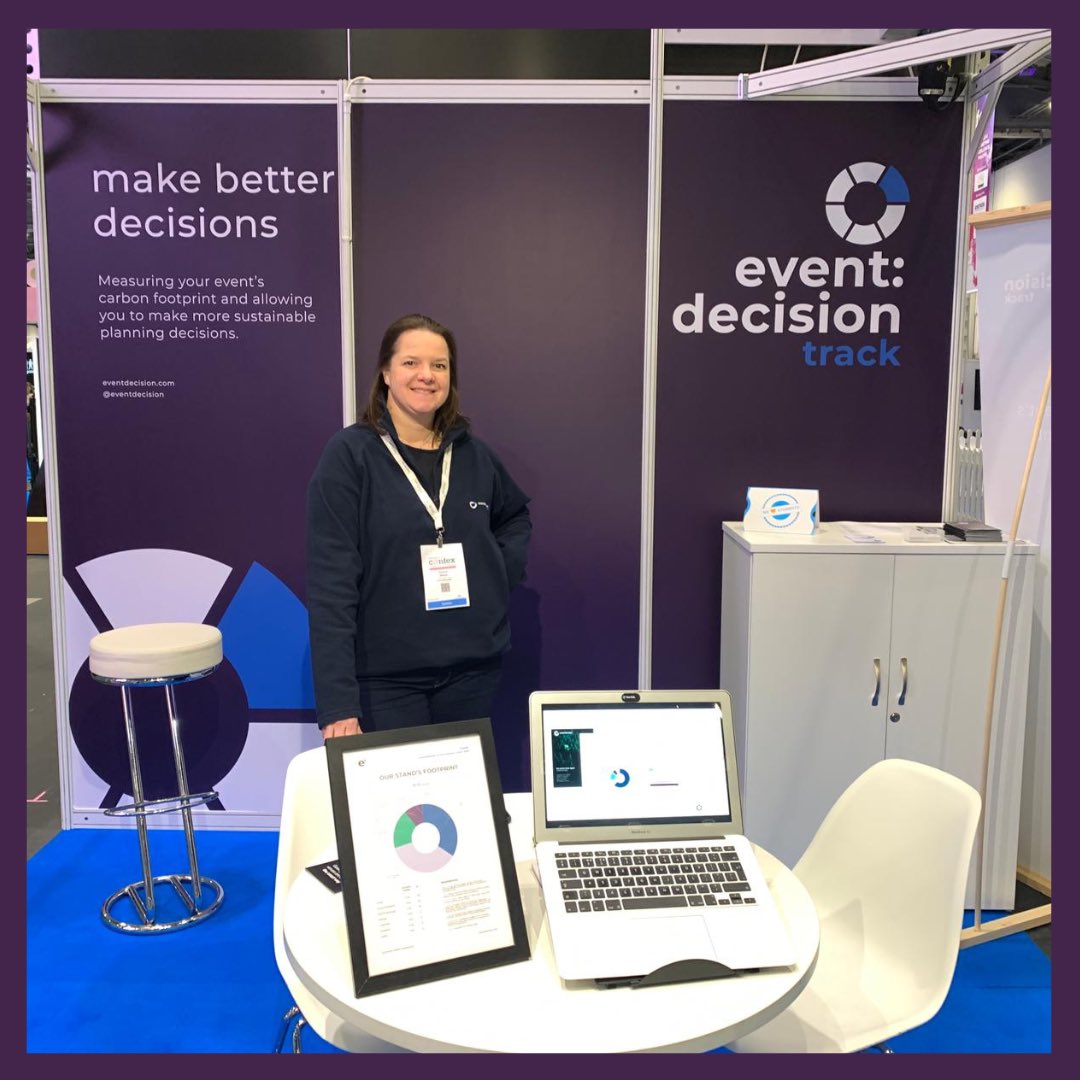 If you're wondering how events and travel carbon footprints are calculated, come and talk to Emma and Matt on stand L36C today at @IntlConfex.  #MakeBetterDecisions #seeyouatconfex