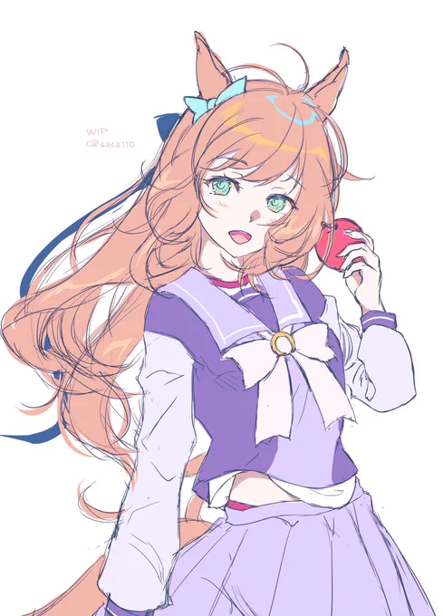 今晩22:00～お絵描き配信予定です #ウマ娘 