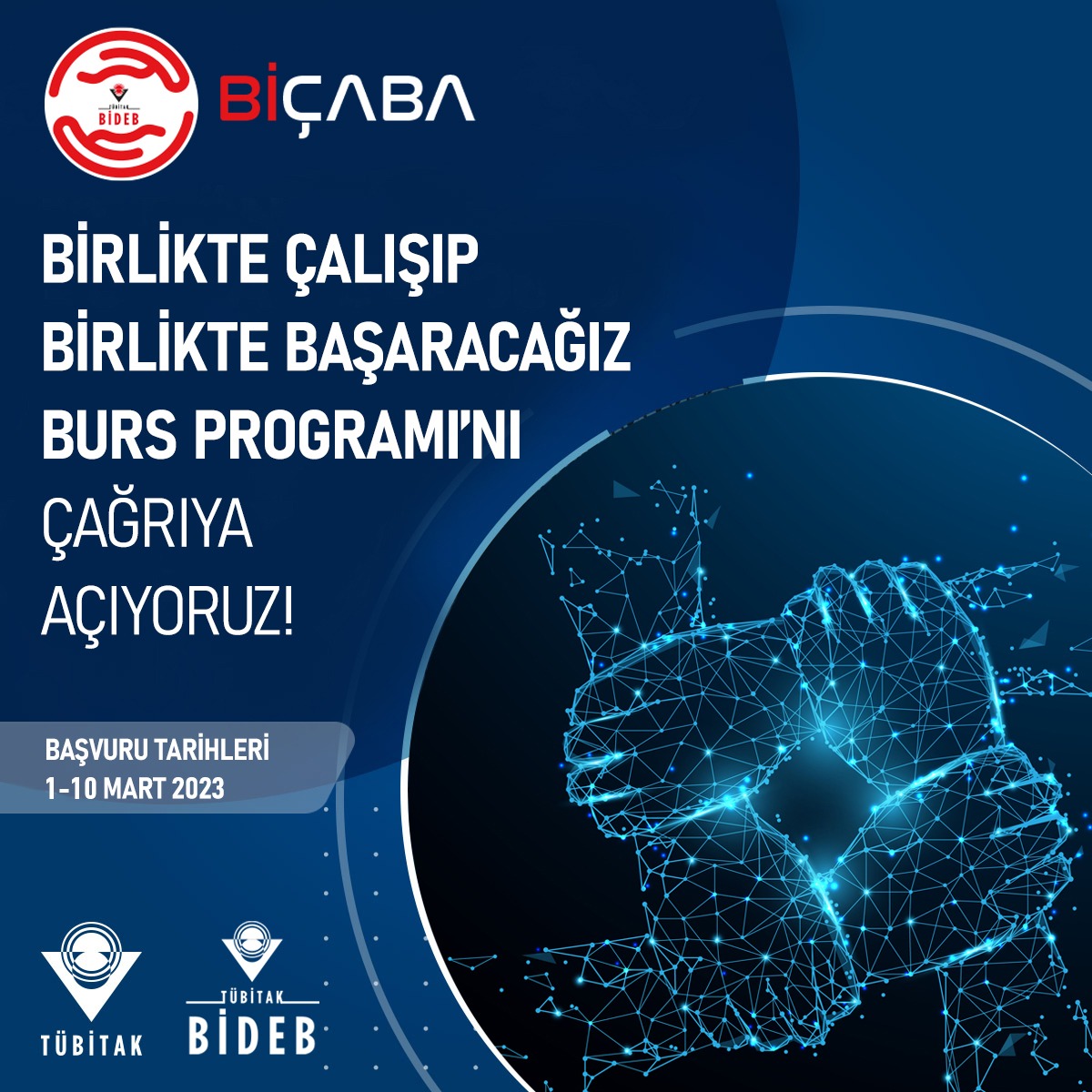 BİÇABA Programı kapsamında (detayları aşağıda) 1001 projemizde bursiyer olarak görev almak üzere, Deniz Bilimleri ve Teknolojisi alanından 1 lisans, 1 yüksek lisans ve 1 doktora öğrencisi için başvurular açılmıştır.  @isteEduTr  @CemalTu69722568