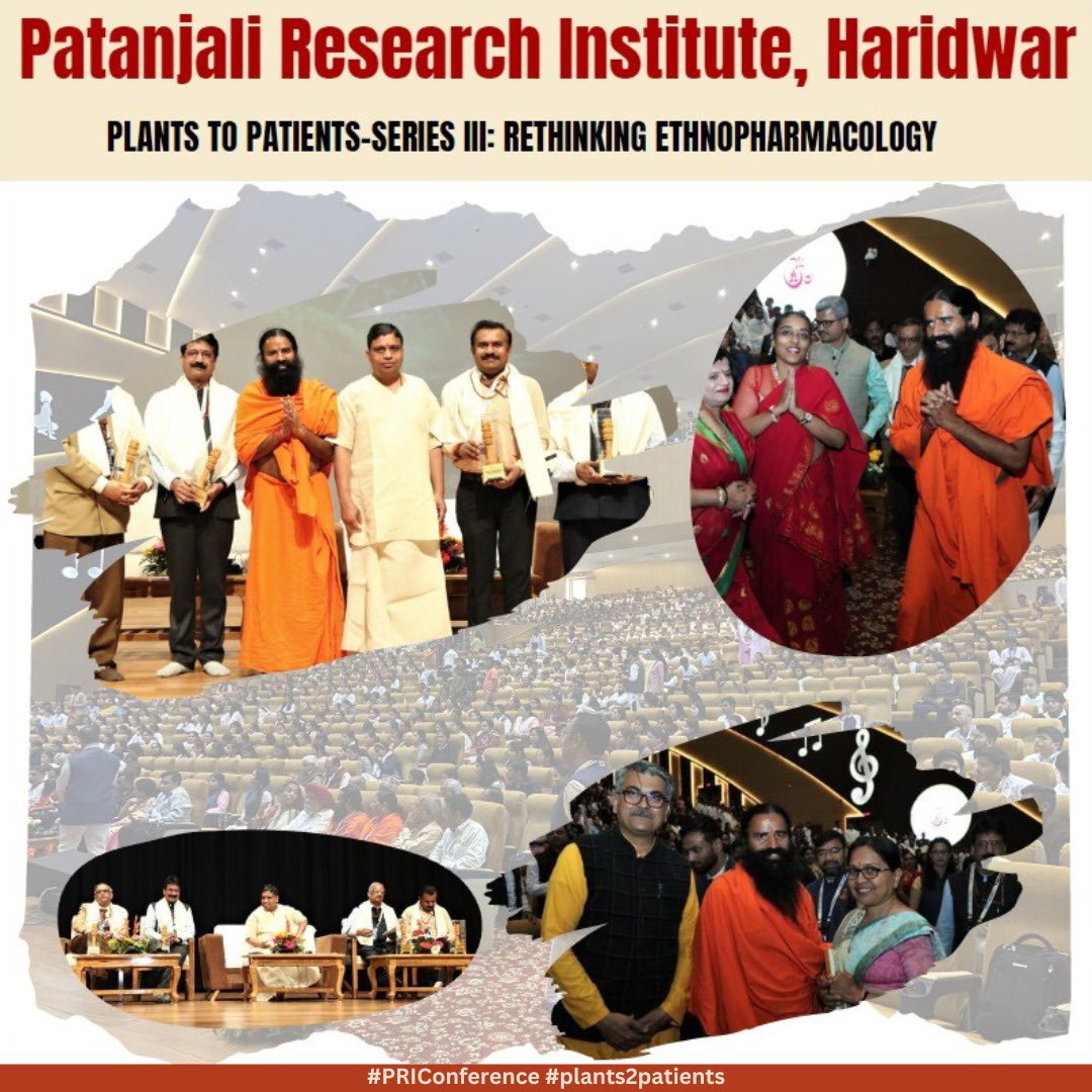 pyptharidwar's tweet photo. The three-day International Conference on Plants to Patients- Series III:
#Plants #Patients #Ayurveda #greatopportunity #PRIConference
#plants2patients https://t.co/BcOBHzeVot