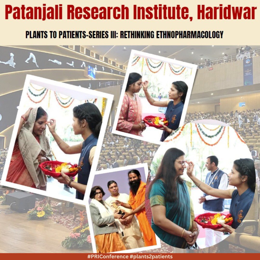 pyptharidwar's tweet photo. The three-day International Conference on Plants to Patients- Series III:
#Plants #Patients #Ayurveda #greatopportunity #PRIConference
#plants2patients https://t.co/BcOBHzeVot