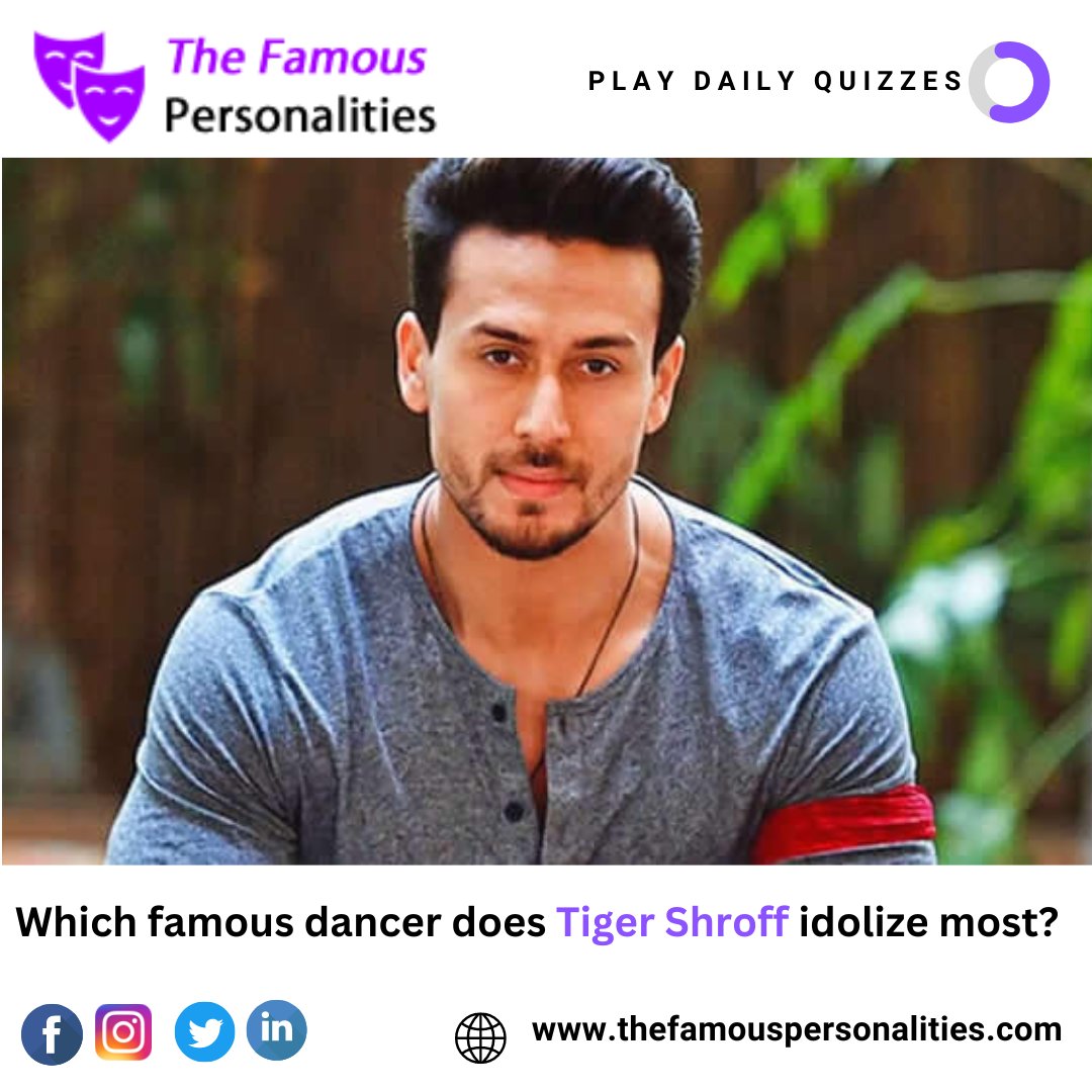 Play_Quizzes's tweet photo. Which #famous #dancer does #TigerShroff idolize most? Comment Your Answer below.

Play quiz - https://t.co/Q3jkEubR1A
Visit Profile - https://t.co/6EJL0TFnGr

#Tiger #Actor #Singer #cinema #movie #film #Bollywood #action #films #HBDTiger #HappyBirthdayTigerShroff @iTIGERSHROFF https://t.co/VtanCvy768