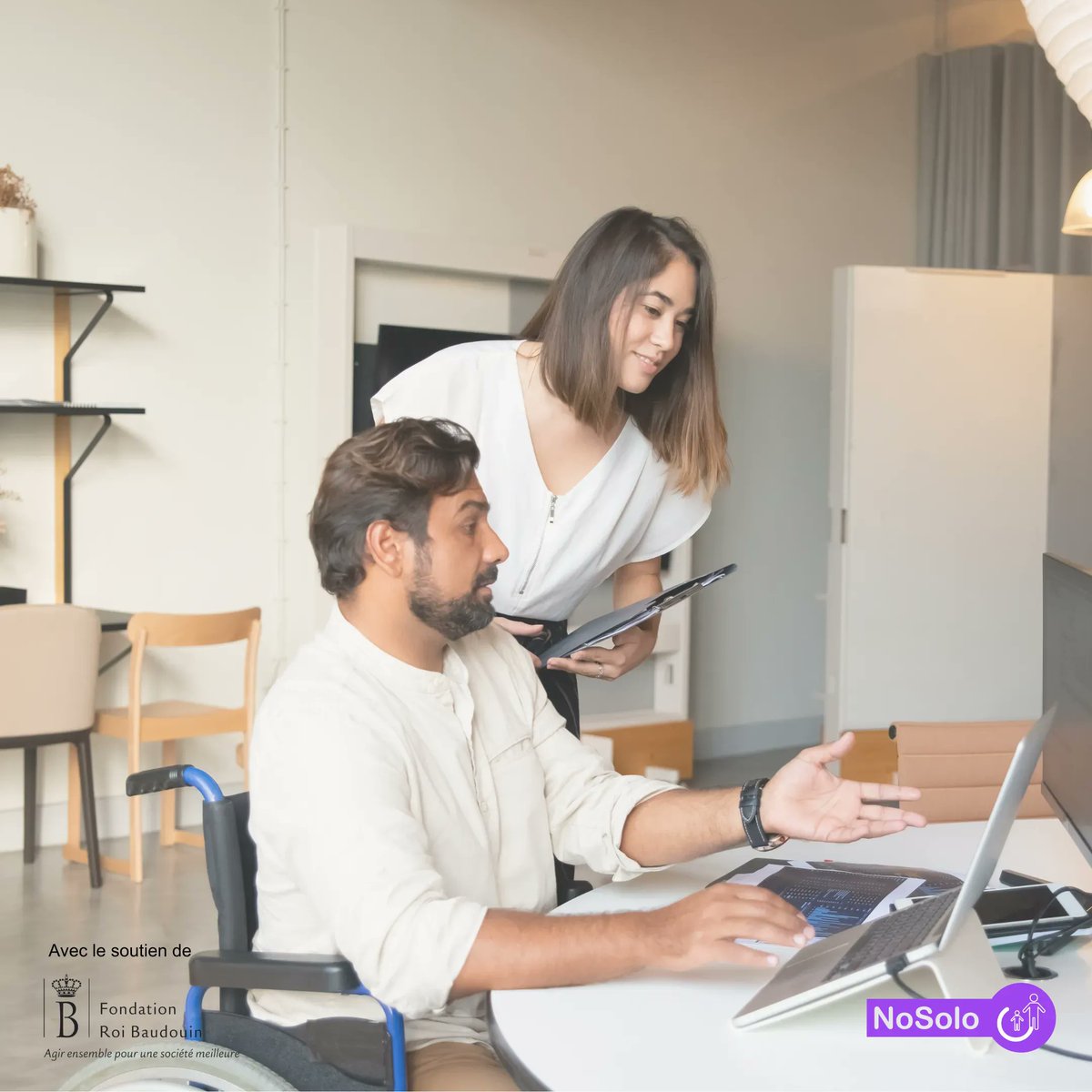 autonomia_asbl's tweet photo. 👩‍👧 | #NoSolo - #Aidesindirectes

Le stage de découverte permet à la personne en situation de #handicap 
➡️ De s'initier dans un secteur #professionnel
➡️ Vérifier que le métier lui convient
➡️ D'avoir un min. de dispositions 

#précarité #discriminations #isolement https://t.co/MR7AASpxJx