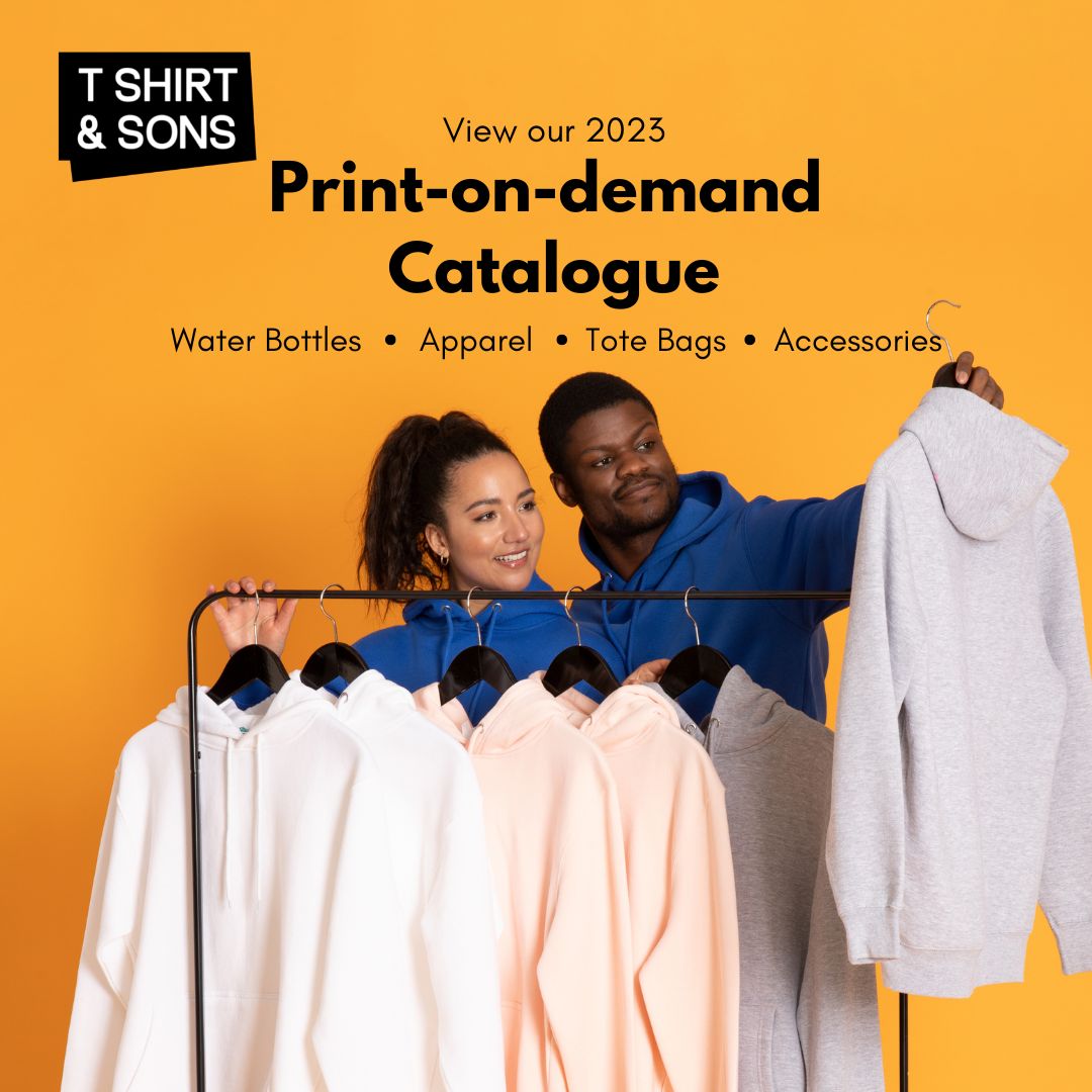 tshirtandsons's tweet photo. Our 2023 catalogue is out now! 

Get a sneak peek of our new products launching this year and shop our full range of bottles, apparel and accessories. https://t.co/4mlY30uWWF  

#printondemandproducts #printondemandbusiness #printondemand #dropship https://t.co/udQl79HgW9