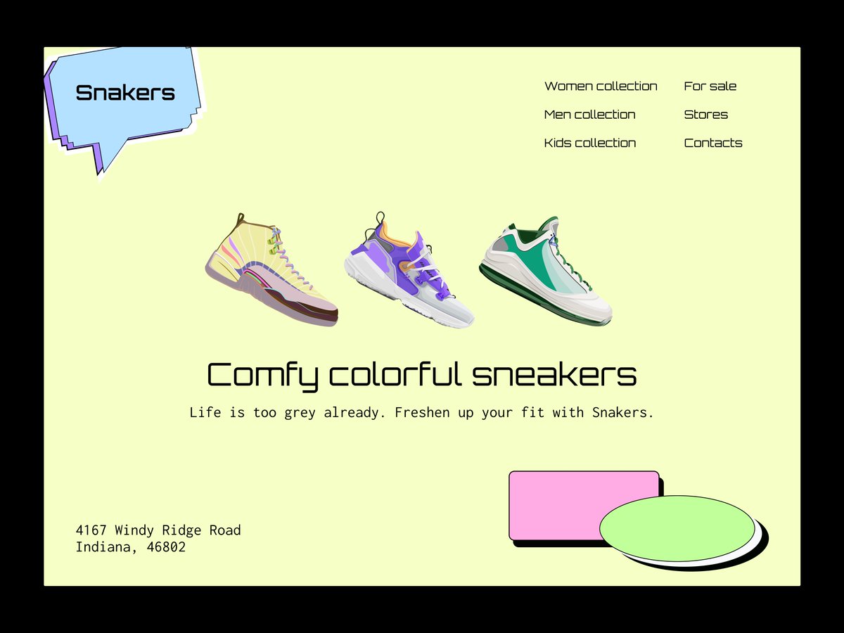 PKAC95's tweet photo. Life has been pretty colorful lately! 💛💚
This is Snakers, another website hero design practice. It features vivid colors and Y2K design elements. 

Feel free to check my work at 👇
https://t.co/o4kJ9QsoyV 

#Website #Webdesign https://t.co/hSBVGTfqQC