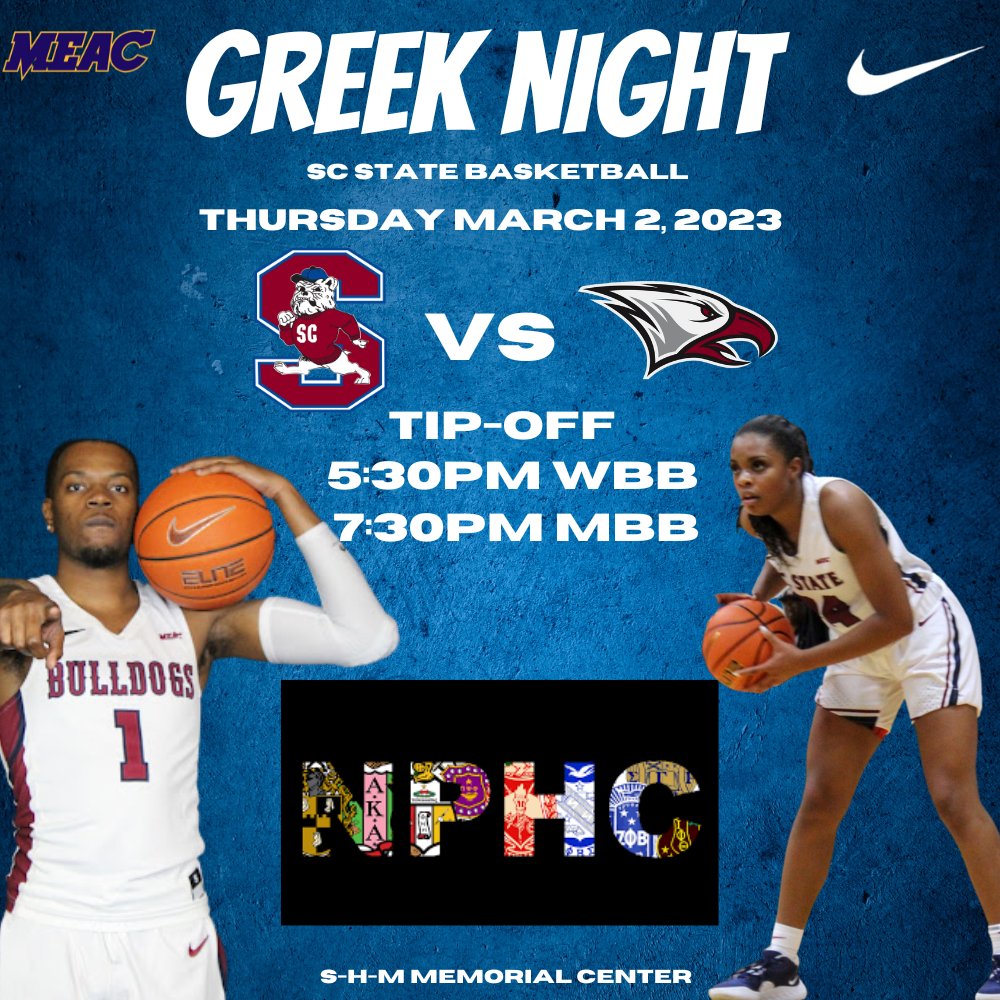 Come Out And Support Your SC State Basketball Teams As They Close Out Regular Season Play Thursday (March 2nd) Versus NC Central In An MEAC Doubleheader. For More Information Visit scsuathletics.com #wearescstate