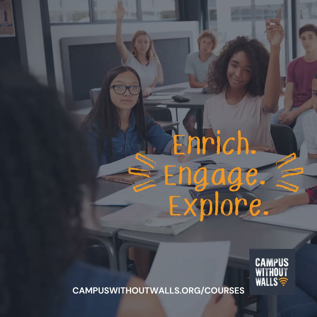 Exciting news for professionals and lifelong learners! Looking to enhance your coursework with some fresh, new perspectives? Look no further than Campus Without Walls' Spring Course offerings! 

🖥 To register, please visit buff.ly/3KBCUOf