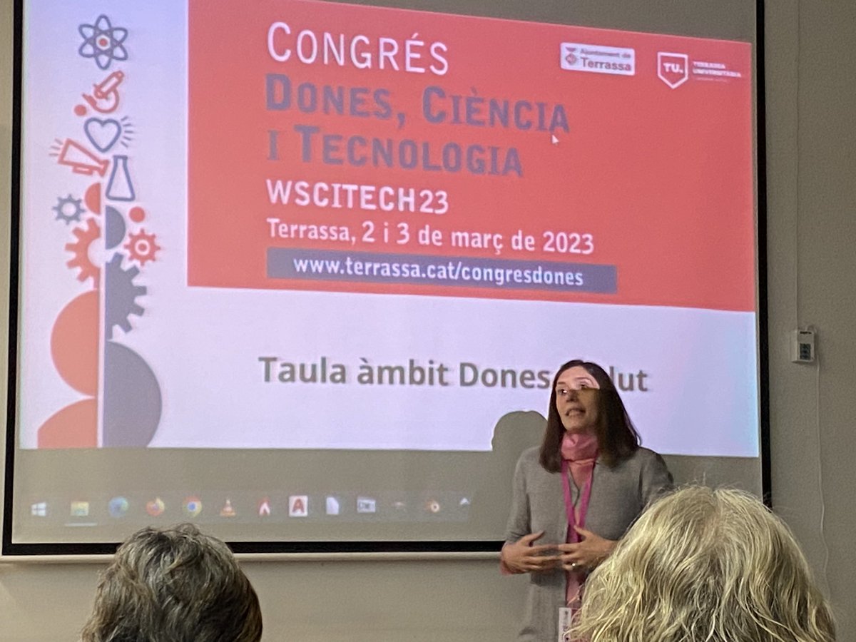 Seguim! Taula Dones i Salut. @Wscitech23 modera Montserrat Cobo <a href="/euit_terrassa/">EUIT</a>