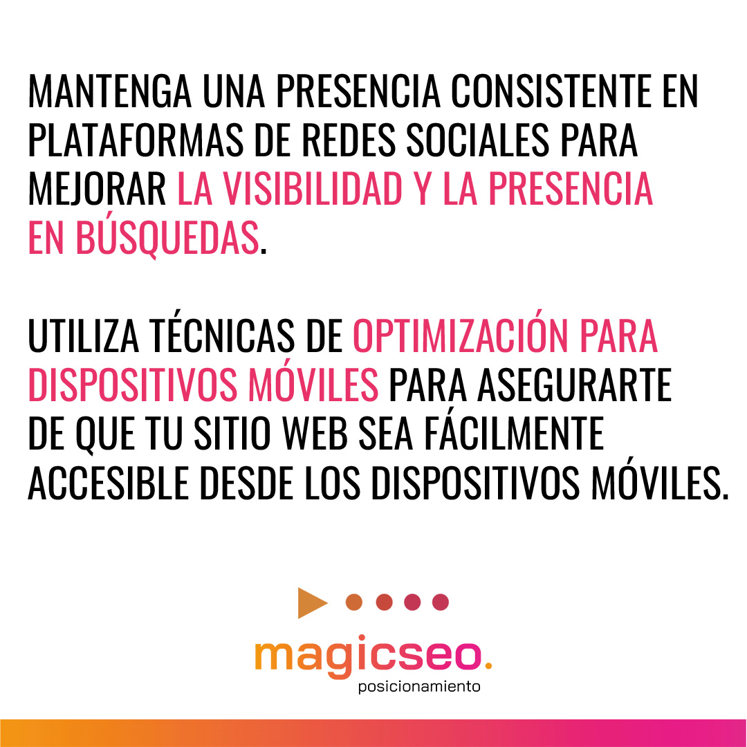 Debes asegurarte de que estás invirtiendo de manera adecuada en campañas de SEO, SEM y otros esfuerzos de marketing en línea para mejorar el posicionamiento en los resultados de búsqueda.

#gestióndelpresupuesto #rastreo #estrategias #marketingdigital