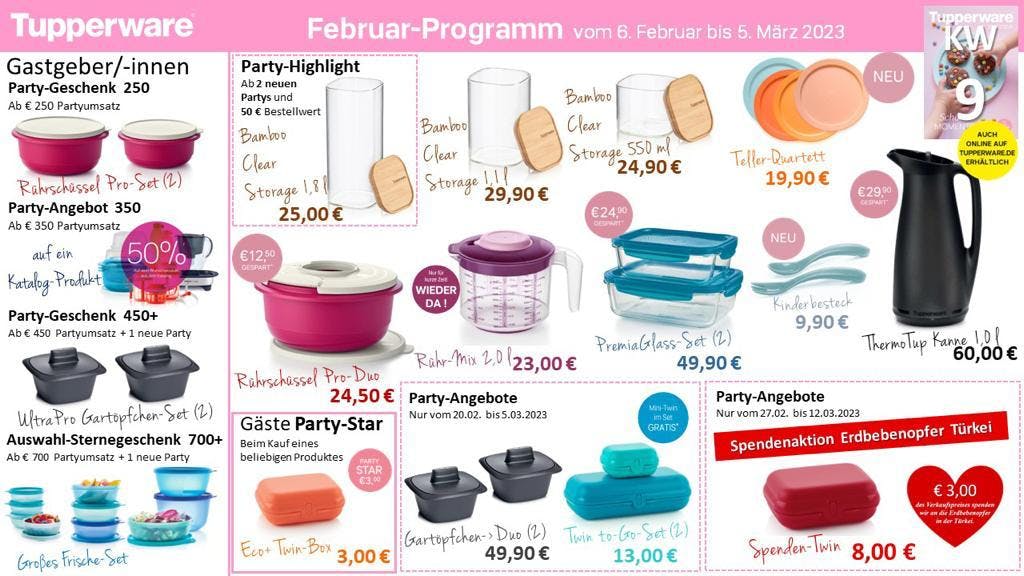 Spendenbox zu Gunsten der Erdbebenopfer in der Türkei! 
Beim Kauf der Spendenbox (kleiner Twin) für 8€ werden 3€ an die Erdbebenopfer gespendet! 
Wir helfen, du hilfst mit ❤️

go.tupperware.de/535rtq 

#tupperware #party #küche #werbung