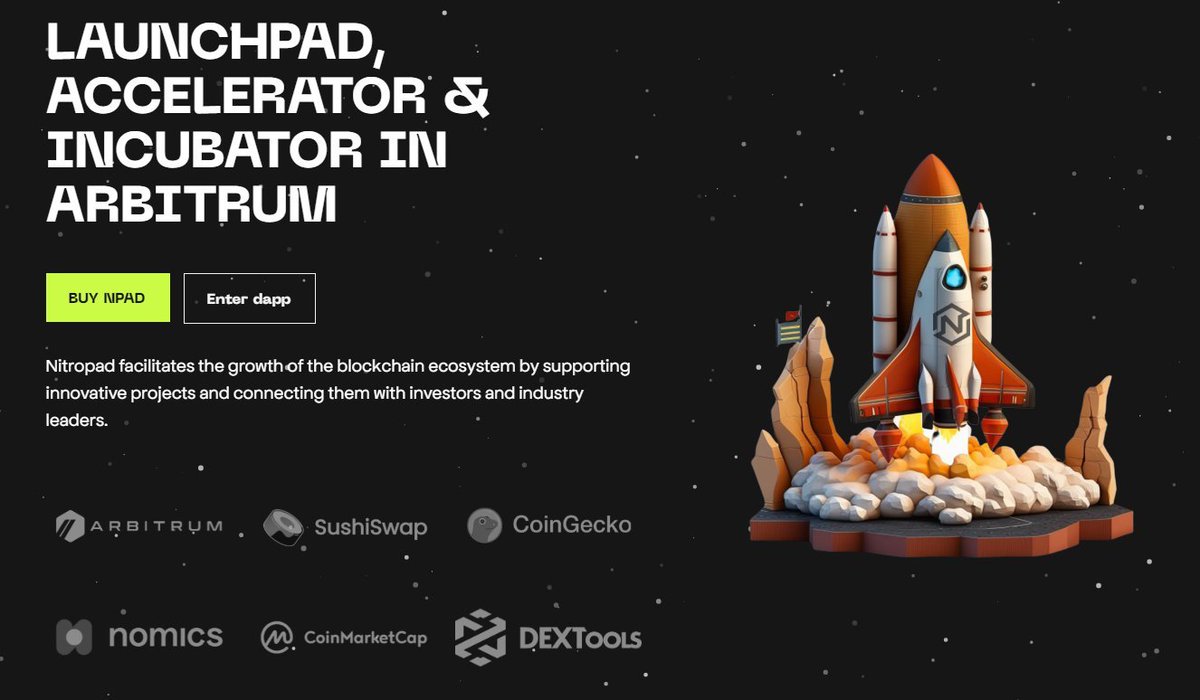Osekbcn's tweet photo. Recent launches in Arbitrum through Camelot Launchpad have been far from ideal and generated reasonable fud due to hyped projects with no hardcap or being extremely botted.

There's a new #launchpad coming to @arbitrum that will help address these issues

A @Nitropad_io thread 🧵 https://t.co/U6m9a9d5LB