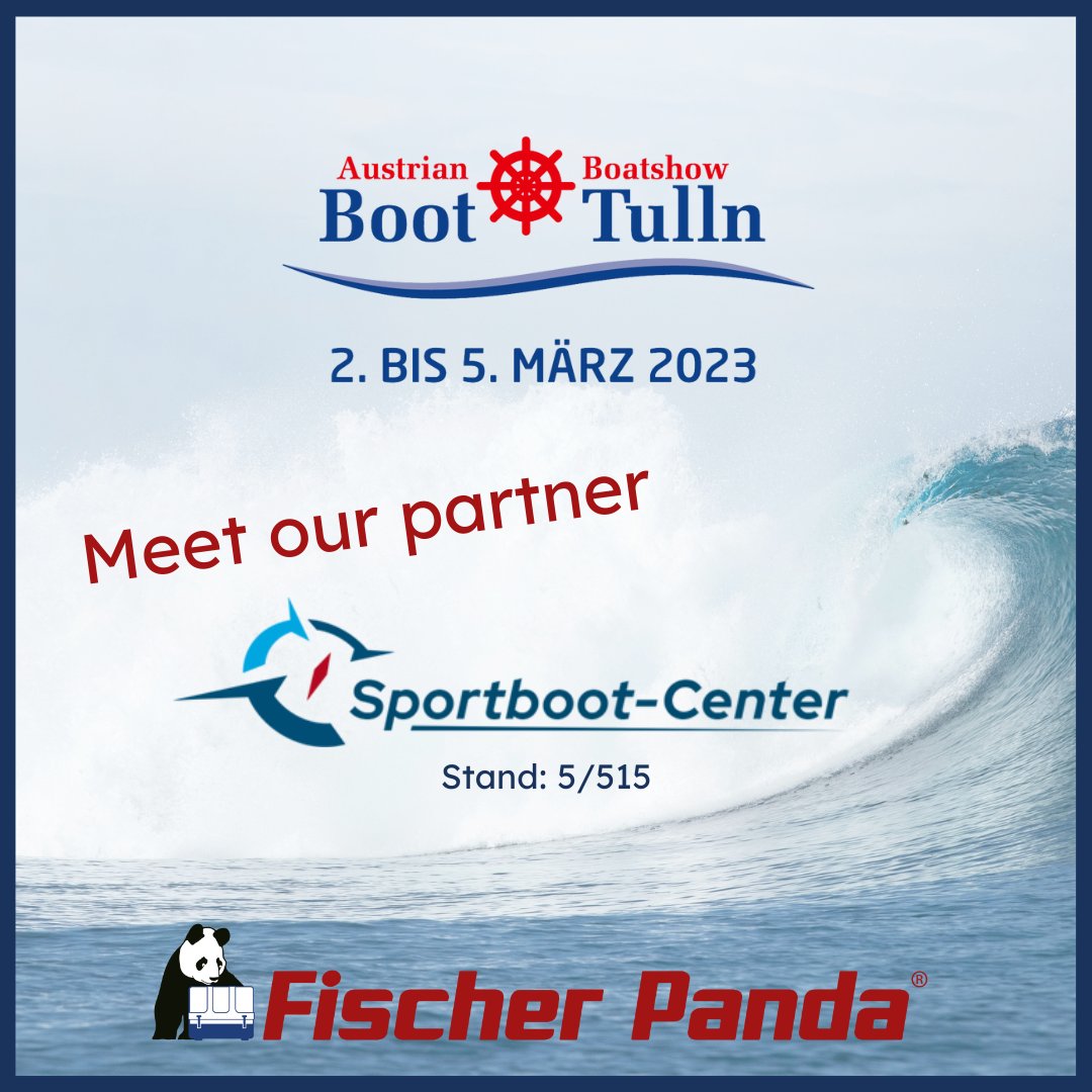 The #boatshow season has started. Find Fischer Panda generators and electric motors on display here.

#fischerpanda #powerwhereveryouare #Austria #austrianboatshow #tulln