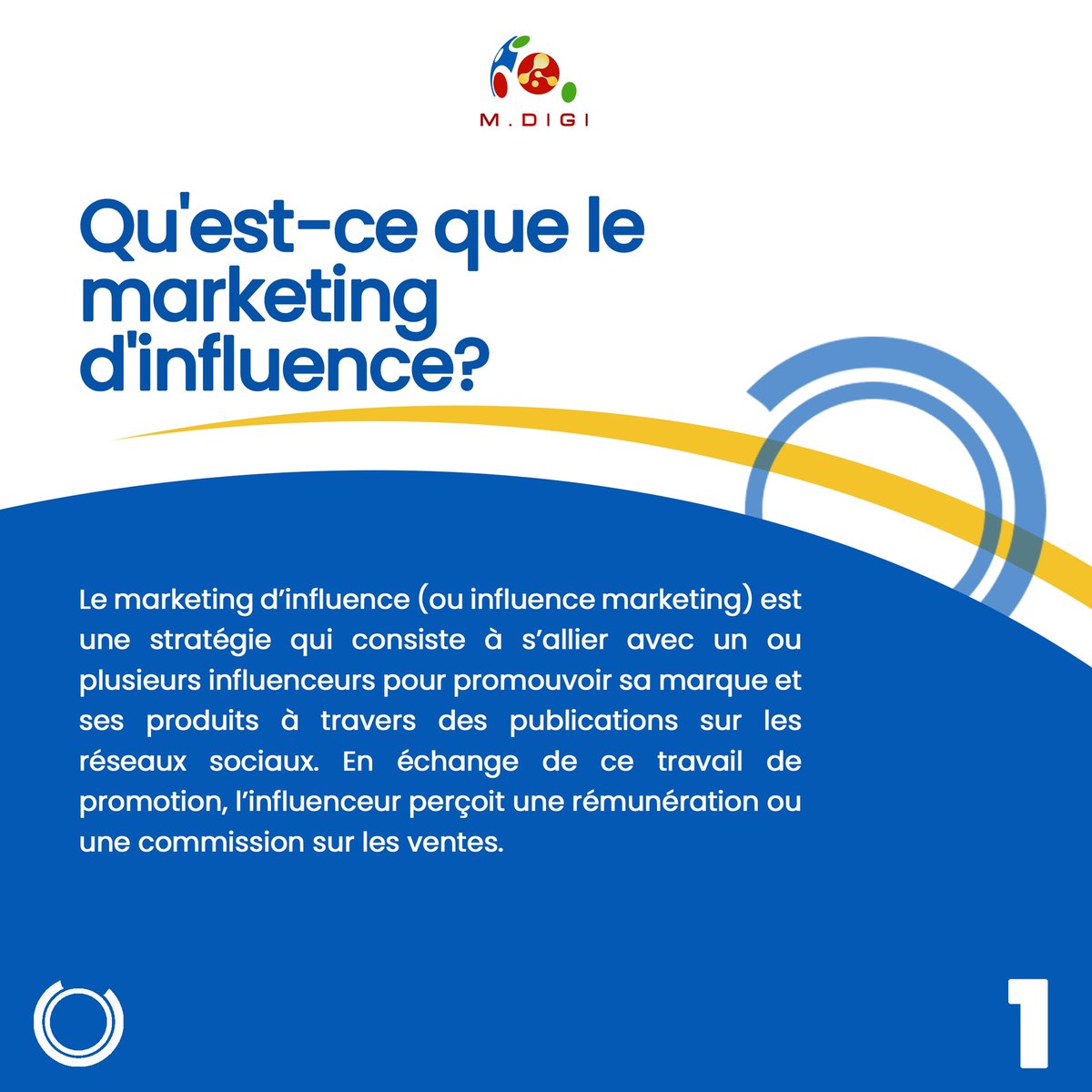 MDIGI01's tweet photo. Connaissez-vous le marketing d’influence?
Oui ou non 

Découvrez donc de quoi s’agit-il 

#mondedigital #marketingdigital #infulenceur #modernsociety https://t.co/aNlmA8Be5m