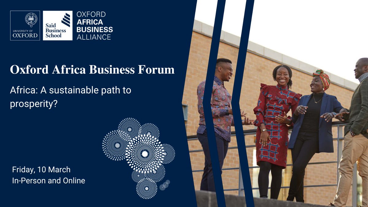 OxfordABA's tweet photo. How can we inspire and mobilise young Africans around the circular economy?  

We will be discussing this and other topics during the Oxford Africa Business Forum on 10th March.

Register here: https://t.co/cutT7IPCH8 https://t.co/sfi9UotGvG
