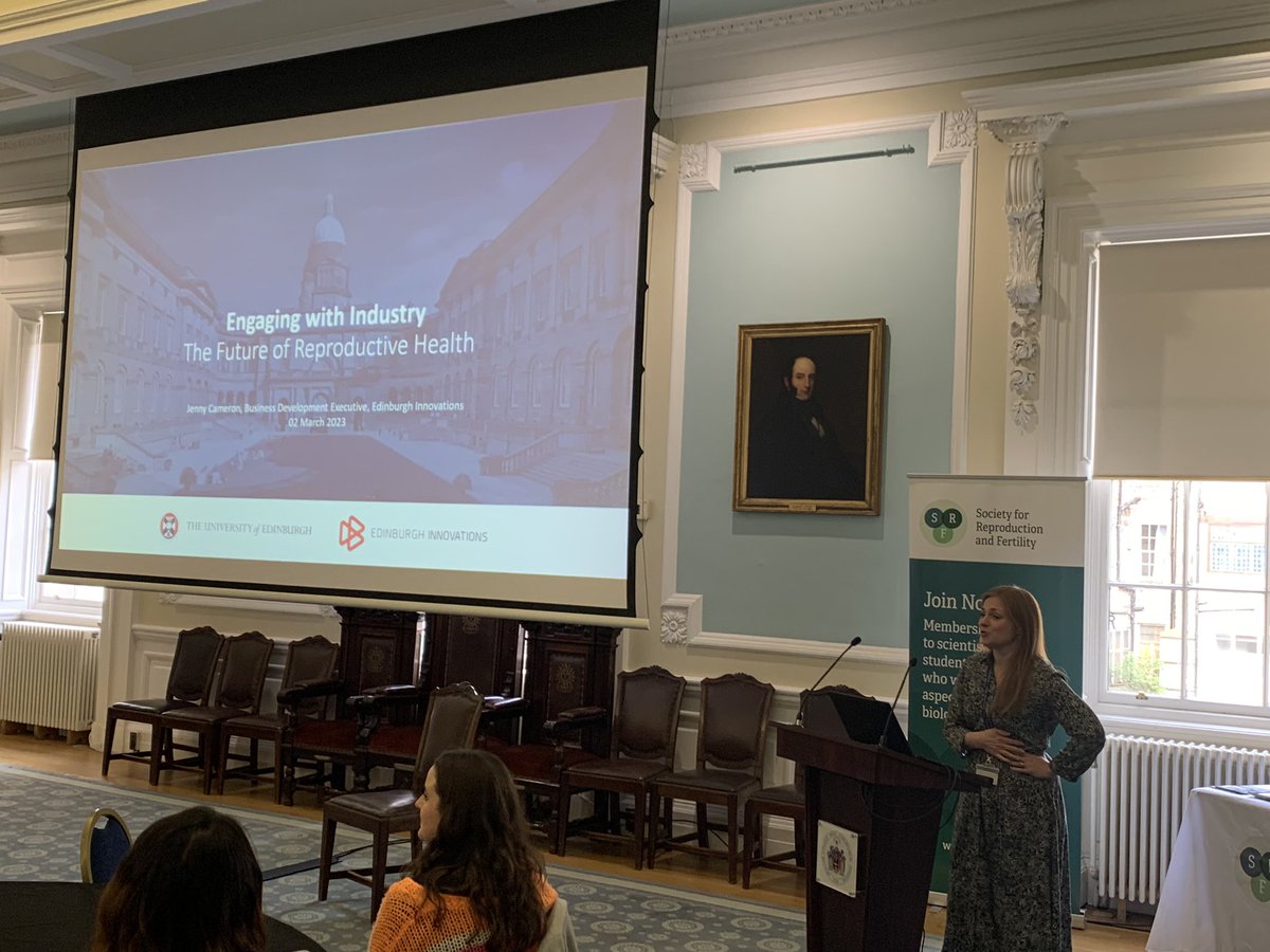 ResearchRocioma's tweet photo. Thinking about engaging with Industry? Jenny Cameron from @EdinInnovations is guiding us through the pros and cons #FutureRepro https://t.co/WJRRLivsby