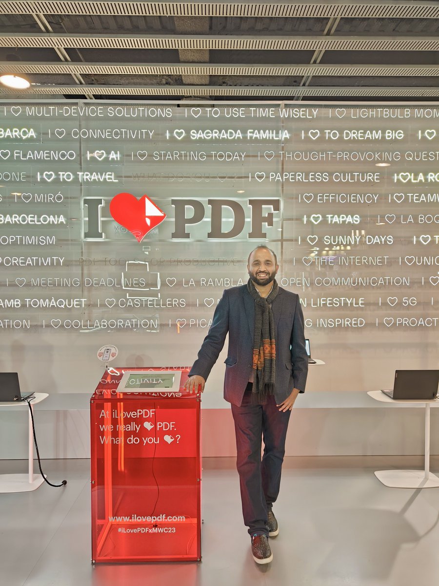 The one major highlight for me at this year’s show: I LOVE PDF 🔥🇪🇸 #ilovepdf #mwc23