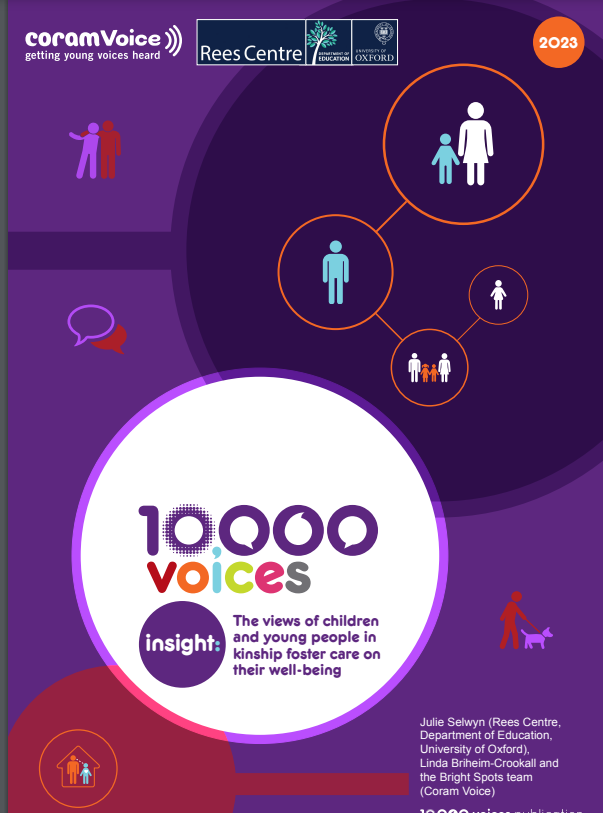 CoramVoice's tweet photo. 🆕New report with @ReesCentre 

More children in kinship foster care rate their wellbeing as high compared with children in unrelated foster care

▶️Full report and key findings here: https://t.co/PbVImnKxl5 https://t.co/tCvGHYq94q