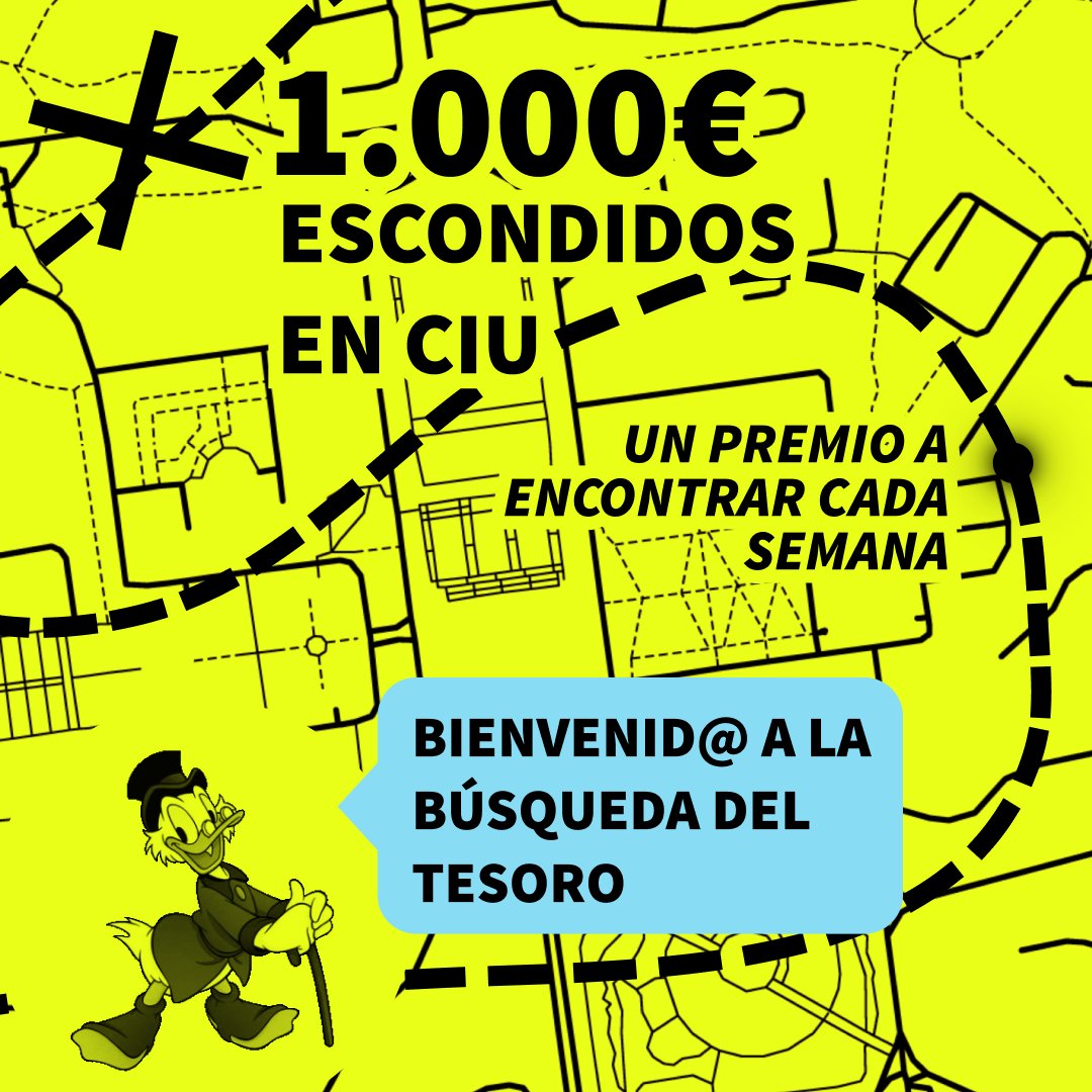 sparker_io's tweet photo. COMIENZA LA BÚSQUEDA DEL TESORO!!!🕵🏽🗺️💰

Hemos escondido 1.000€ repartidos por CIU que podréis ir descubriendo a lo largo de 4 semanas 🫣

Hoy “aparecerá” el Primer Tesoro 1️⃣💰

Sigue el enlace para conocer las instrucciones del juego

https://t.co/npPG8qR6EK

Suerte 🍀🤑🍀 https://t.co/me1DXHPKKz