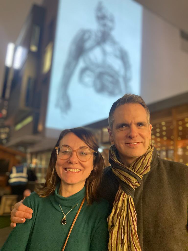 Our wonderful @Lucywoodie (with @DrydenGoodwin) speaking about #breatheforella #EllasLaw #ClimateJustice panel Gallery Climate Coalition & @_TheWhitechapel's #climatecrisisartaction today. +Our workshop on #climateart tomorrow