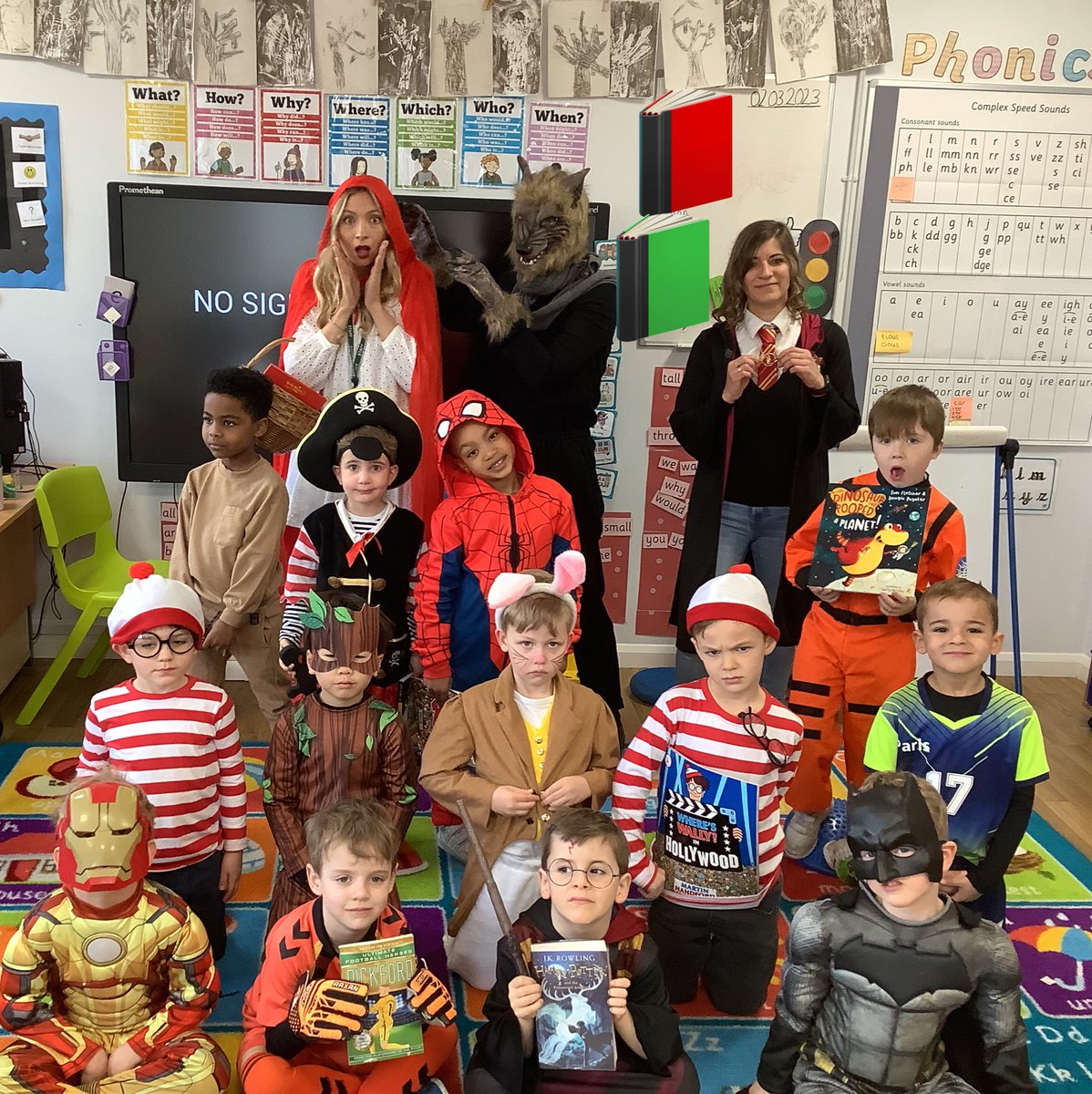 MissKilpinSHS's tweet photo. World Book Day 2023. This morning we celebrated with a parade and have been sharing stories it’s our friends. We love reading and have just tuned into the #BBClivelesson #WorldBookDay2023 https://t.co/Y183Ce98uz