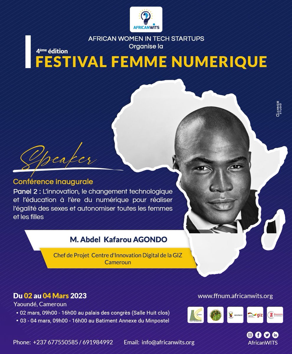 IngridMOUAFO's tweet photo. Nous y sommes
Festival Femme Numérique 2022, 4e Édition
Depuis le Palais des Congrès de Yaoundé
@AfricanWITS 
#FFNUM2023 #AFRICANWITS #JIF2023 https://t.co/oLOMF4a25W