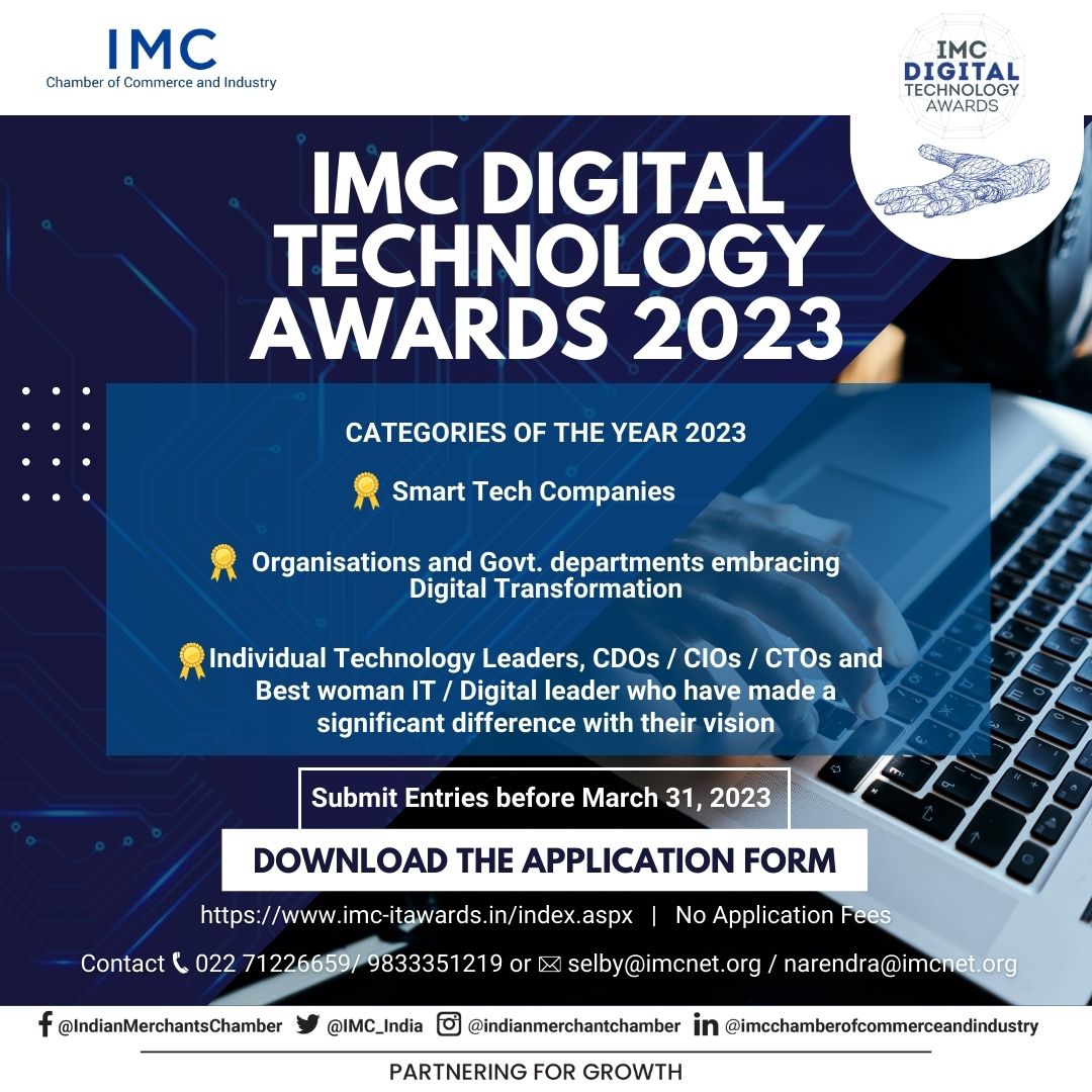 IMCDigiTechAwrd's tweet photo. Announcement of the opening of the Application of the IMC Digital Technology Awards 2023. We at IMC would encourage your organisation to apply for these esteemed awards. To download the application form, Click on  https://t.co/ANVh4t5F2B

No Application Fee
#IMCDigiTechAwards2023 https://t.co/8XcHdvmTBF