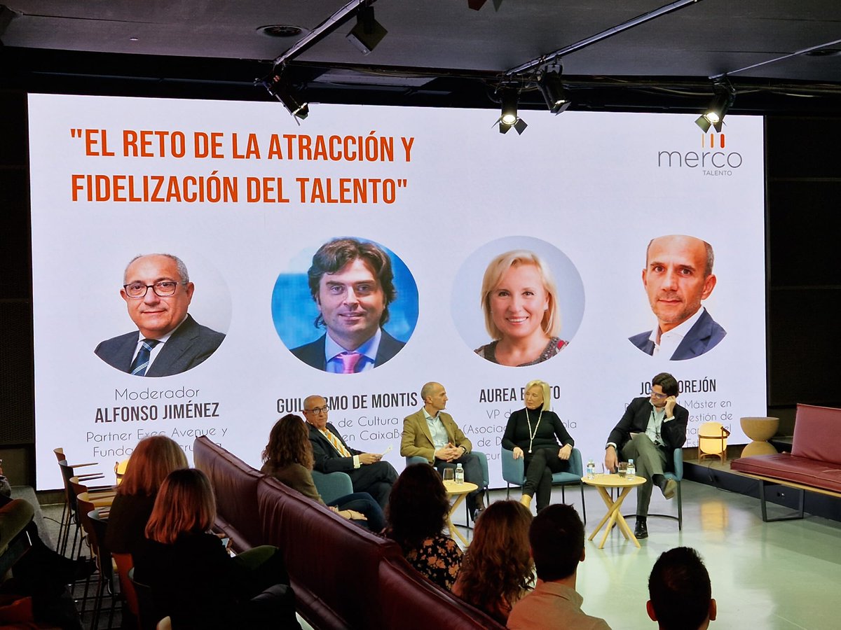 mercoranking's tweet image. Comienza la mesa redonda &quot;El reto de la atracción y fidelización del talento&quot;. Un tema de actualidad y preocupación para compañías. Nos acompañan expertos de @caixabank @garrigues_es @ISDIN 
#MercoTalentoEspaña22