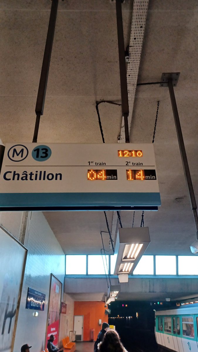 stefbergounioux's tweet photo. @Parmatt_75 @Ligne13_RATP @RATP @Ligne13 Quand je vous dis que les 10mn ce n'est pas que le soir 😉 https://t.co/h4jTlhSVpQ