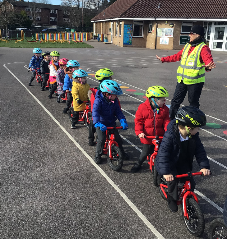 TrafalgarInfant's tweet photo. The Reception children have thoroughly enjoyed the Balance Bike training. https://t.co/VmzAeQFVYd