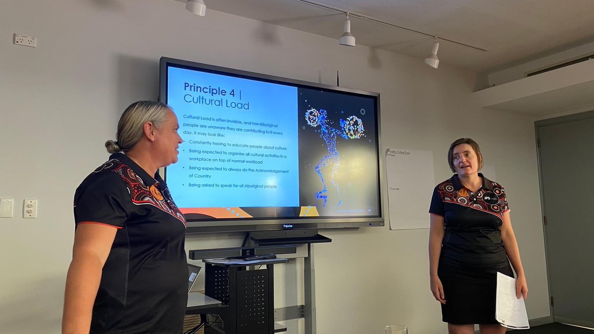 southwestnrm's tweet photo. We'd like to say a huge thank you to Danie and Nina from @ips_management for a fantastic event yesterday. They provided the SWCC team with insights into Aboriginal and Torres Strait Islander culture and helped us to develop a draft Cultural Safety Plan. ⚫️🟡🔴 https://t.co/xTQBtm8vgZ