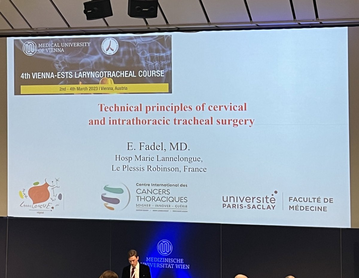 Great review of technical considerations in tracheal surgery at the <a href="/thoracic/">ESTS</a> #laryngotracheal meeting in #vienna