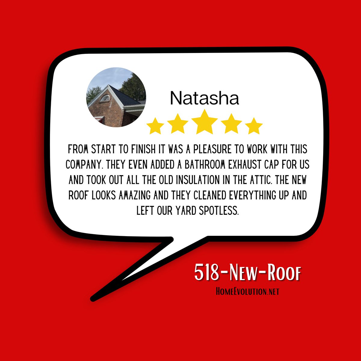HomeEvolution's tweet image. ✨ INSERT HAPPY DANCE HERE ✨
Another Happy Customer for us ❤️🔥
This could be you, why ar you waiting? 

Free Roof Inspection ✔️
Flexible Scheduling 🗓️
0% Financing Options 💲
518-NEW-ROOF📲
Homevolution@gmail.com 📧
#roofing #roof #conractor #upstateNY #Albany #Tweetoftheday