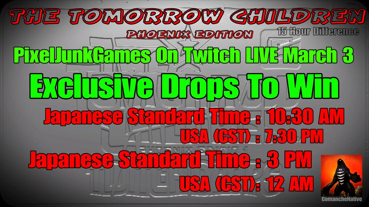ComancheNative's tweet photo. This is what was stated on their live I had to find the time for the USA though so sorry if im wrong lol https://t.co/n9xjZtCQaK