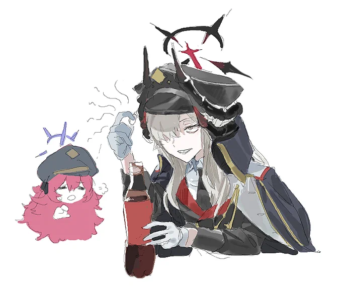 昨日したブルアカ絵チャの 